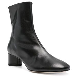 Aeyde Allegra Black Leather Ankle Boots